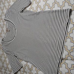 Banana Republic Striped Black and White Top